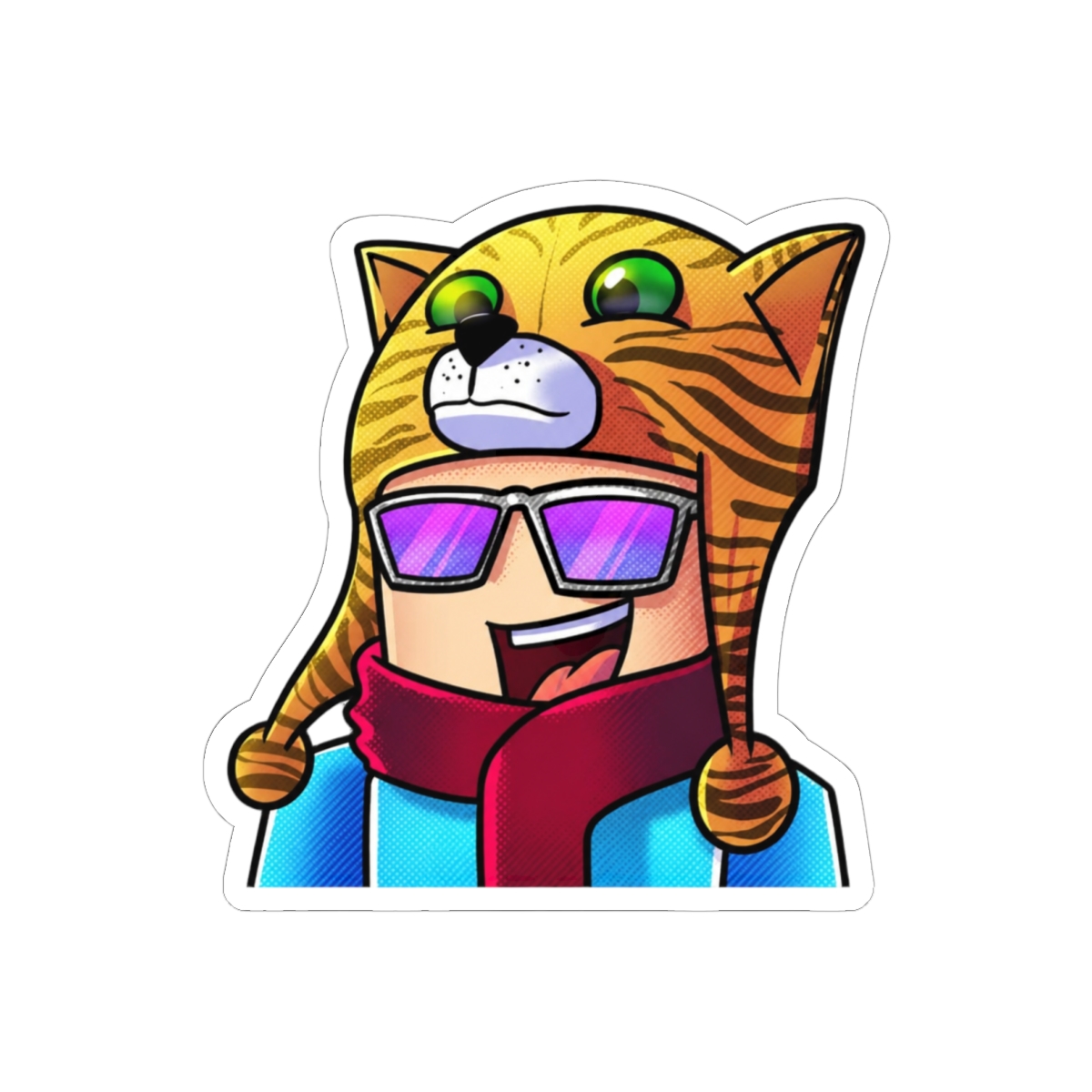 KreekCraft Roblox Gamer Sticker | Vibrant Cartoon Vinyl Decal - Fan Gift