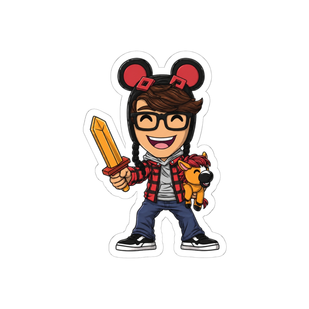 KreekCraft Roblox Fan Sticker | Bold Gamer Vinyl Decal