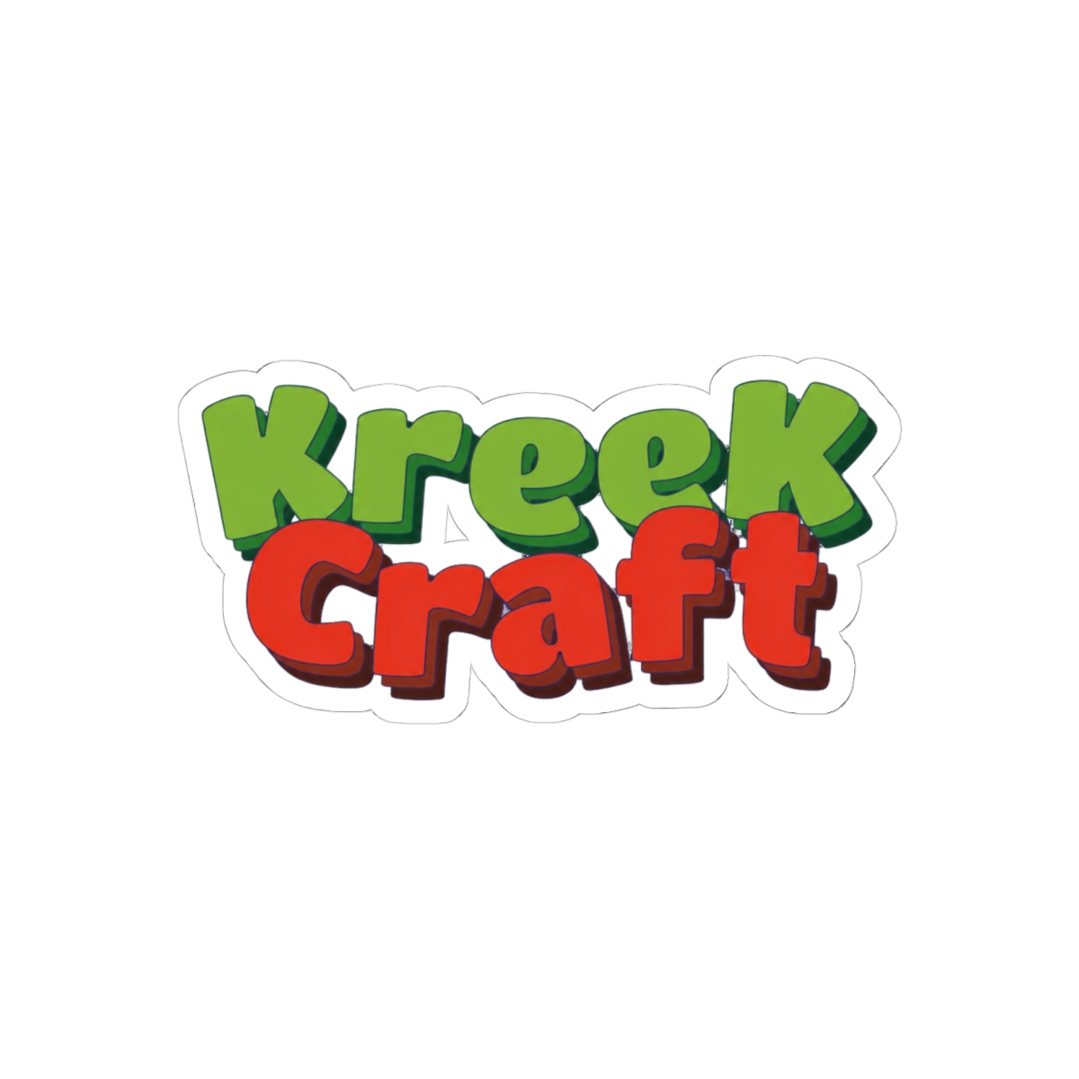 KreeKCraft Minecraft Emblem Sticker | Bold Gamer Decal