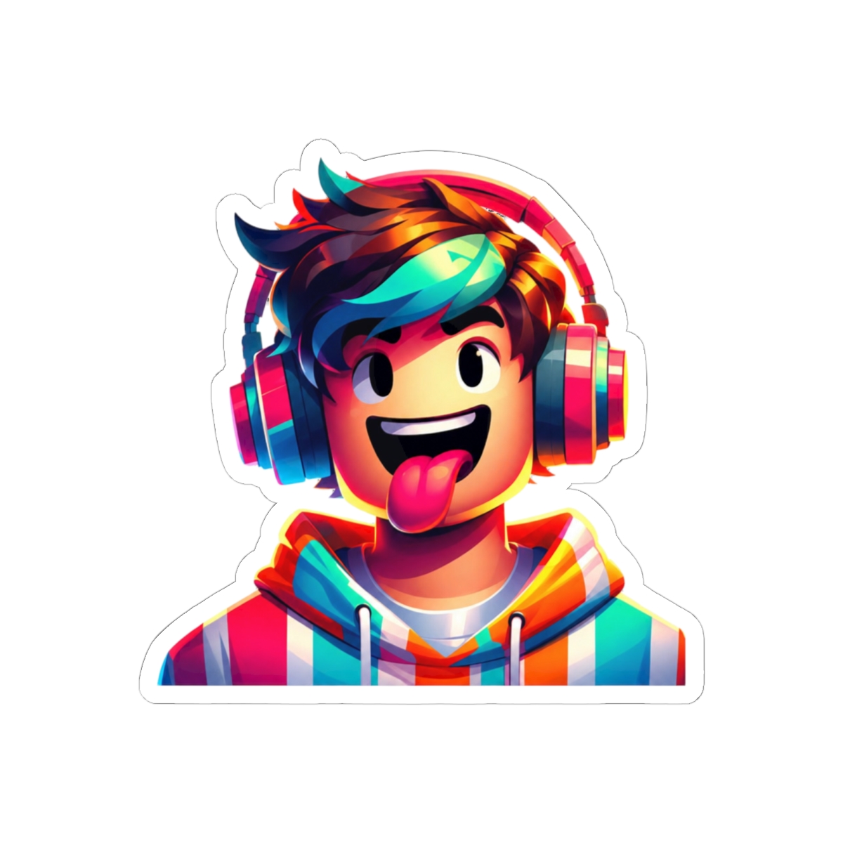 KreekCraft Colorful Roblox Sticker | Bold Vinyl Decal Fan Gear