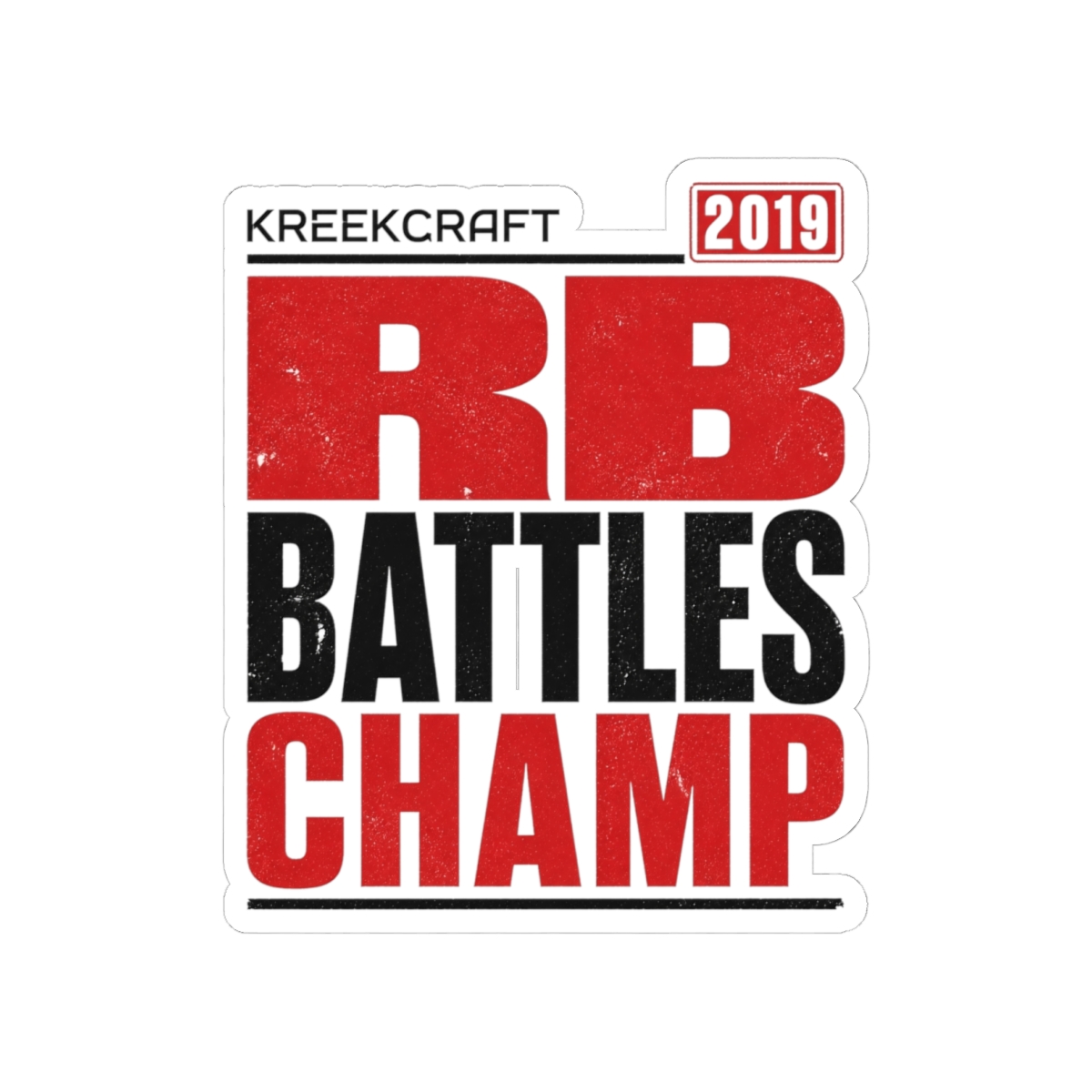 KreekCraft "RB Battles Champ" Sticker