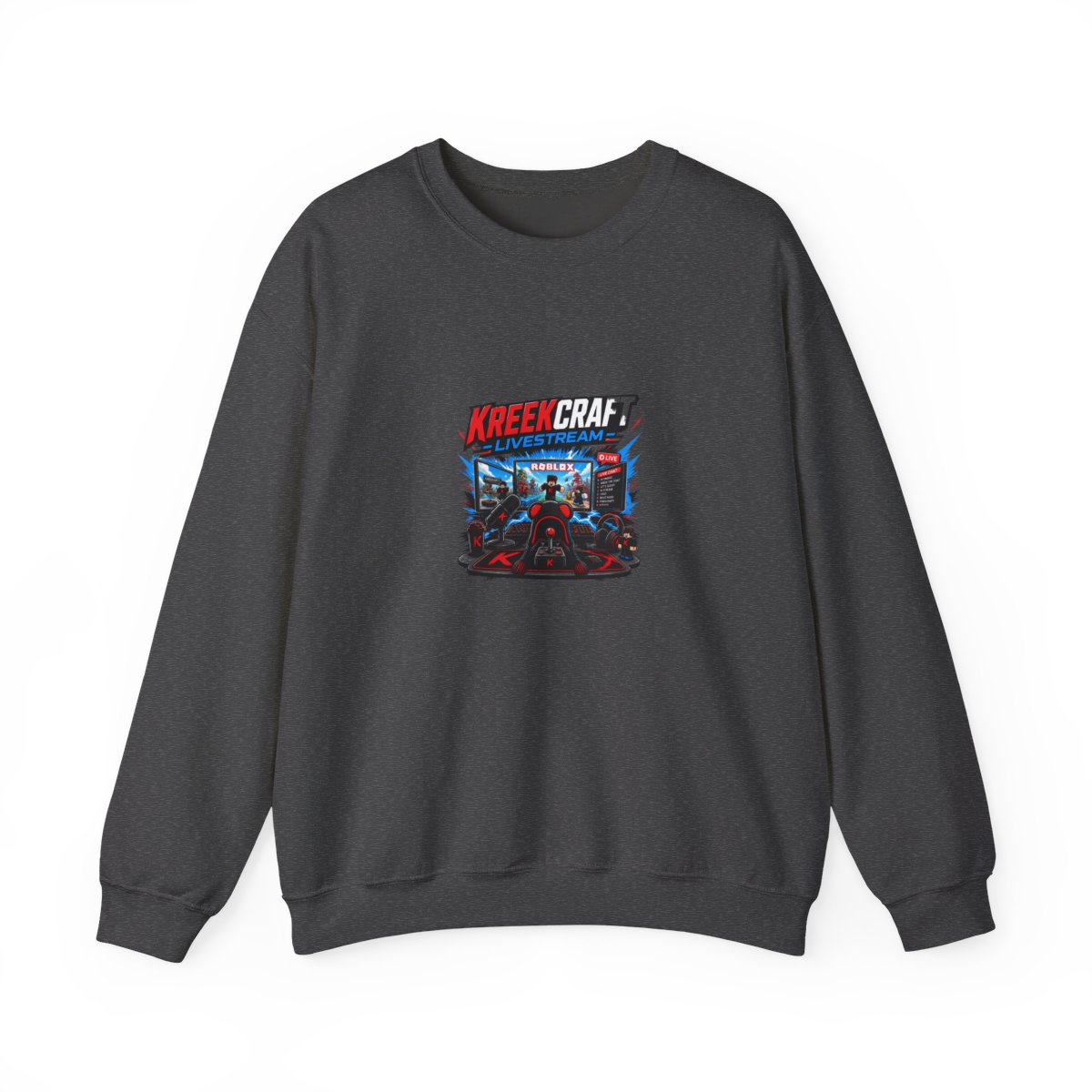 KreekCraft "KreekCraft Livestream" Crewneck - alternate angle 2, merchandise