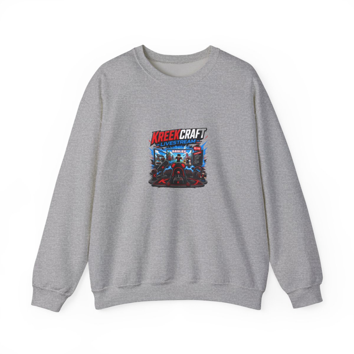KreekCraft "KreekCraft Livestream" Crewneck - alternate angle 5, merchandise