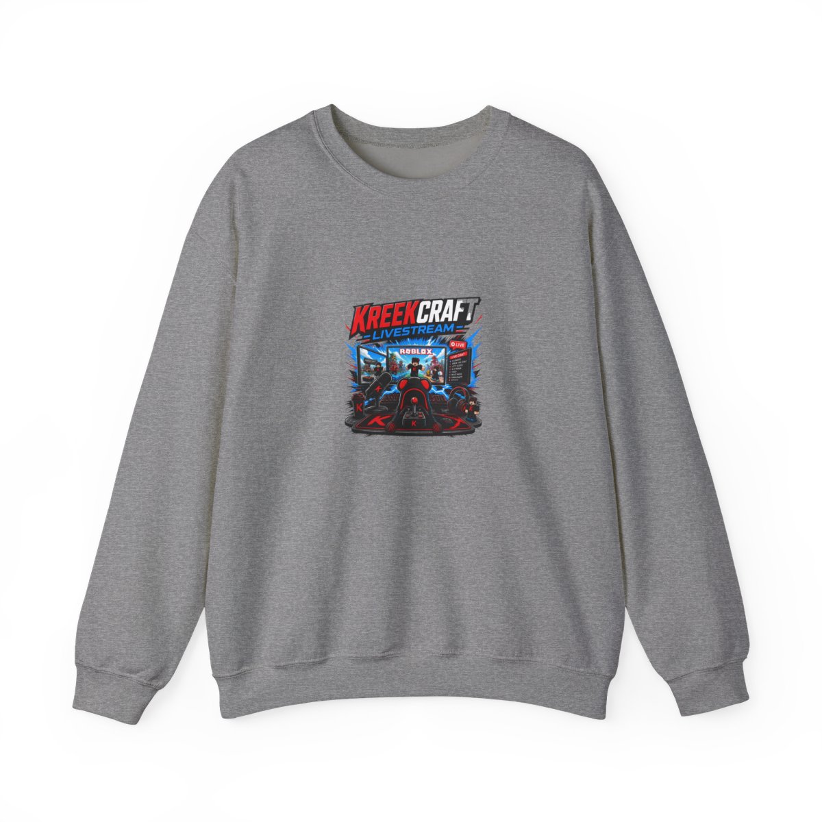 KreekCraft "KreekCraft Livestream" Crewneck - alternate angle 3, merchandise