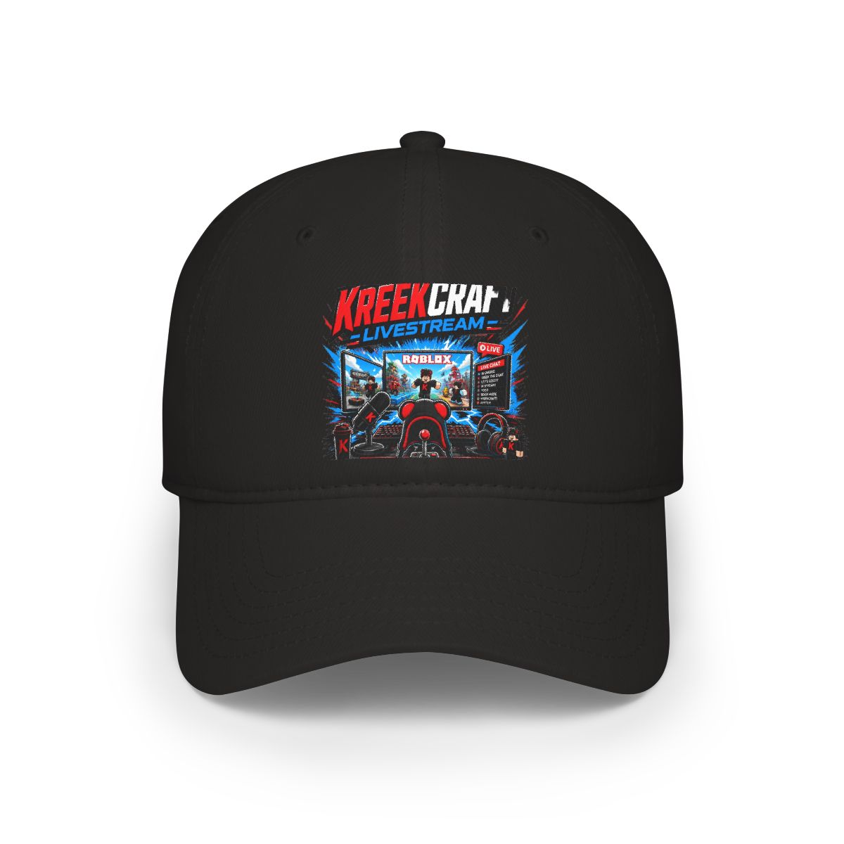 KreekCraft "KreekCraft Livestream" Hat - alternate angle 2, merchandise