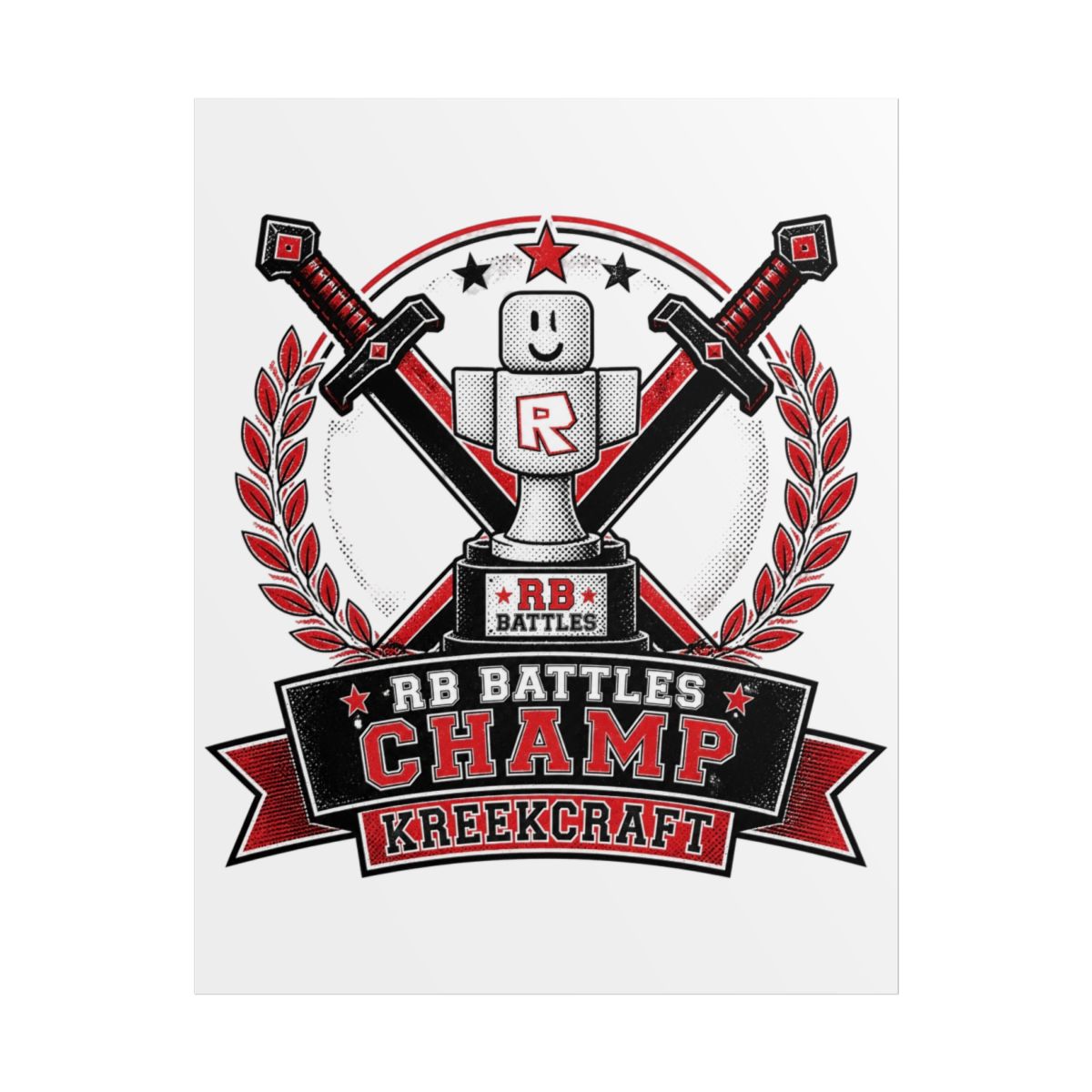 KreekCraft "RB Battles" Poster - alternate angle 1, merchandise