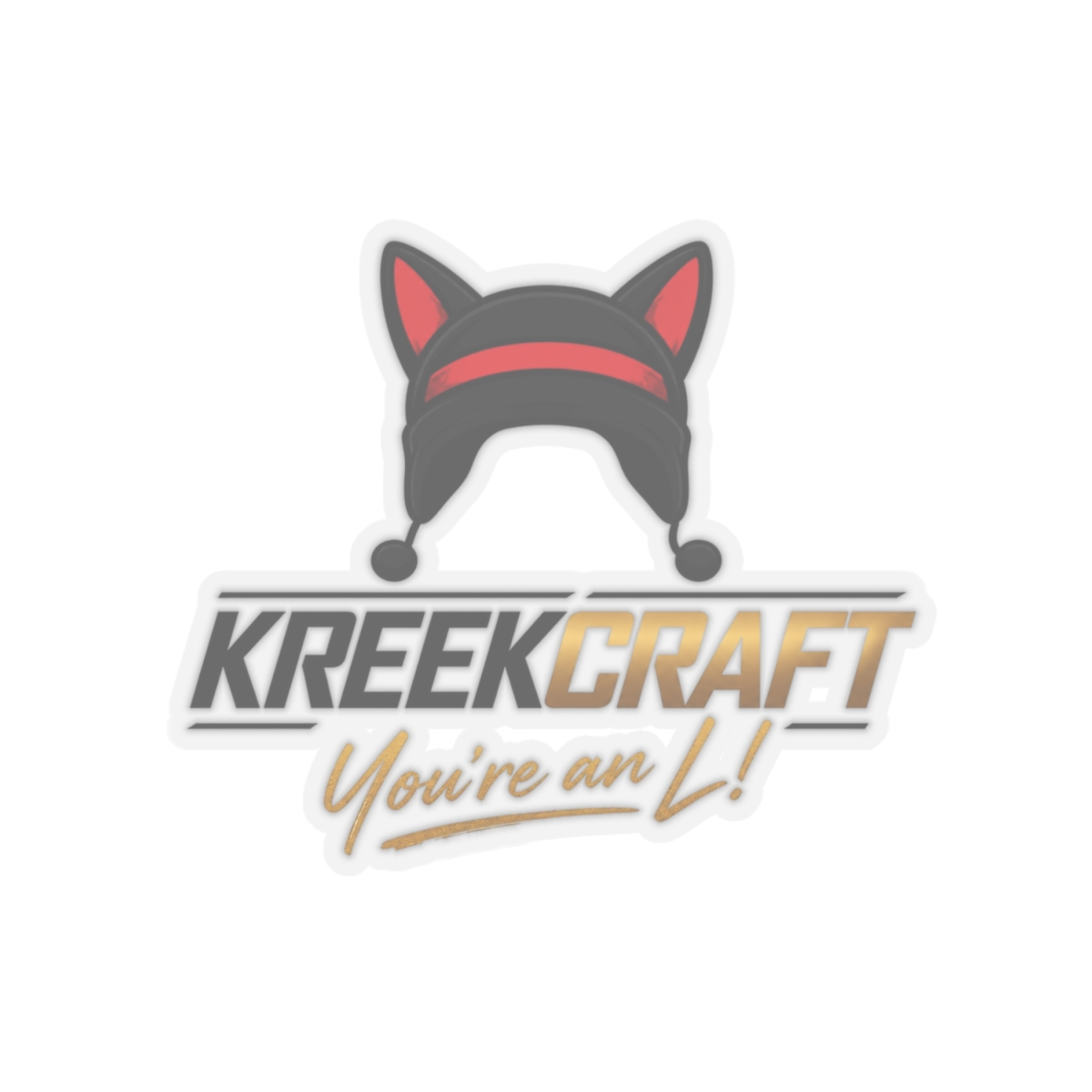 KreekCraft "KreekCraft" Sticker - alternate angle 2, merchandise