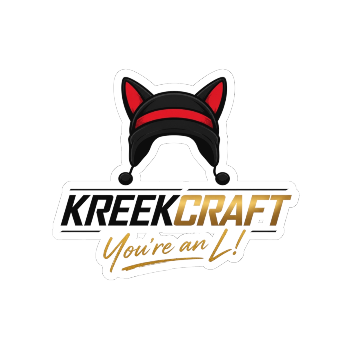 KreekCraft "KreekCraft" Sticker - alternate angle 5, merchandise