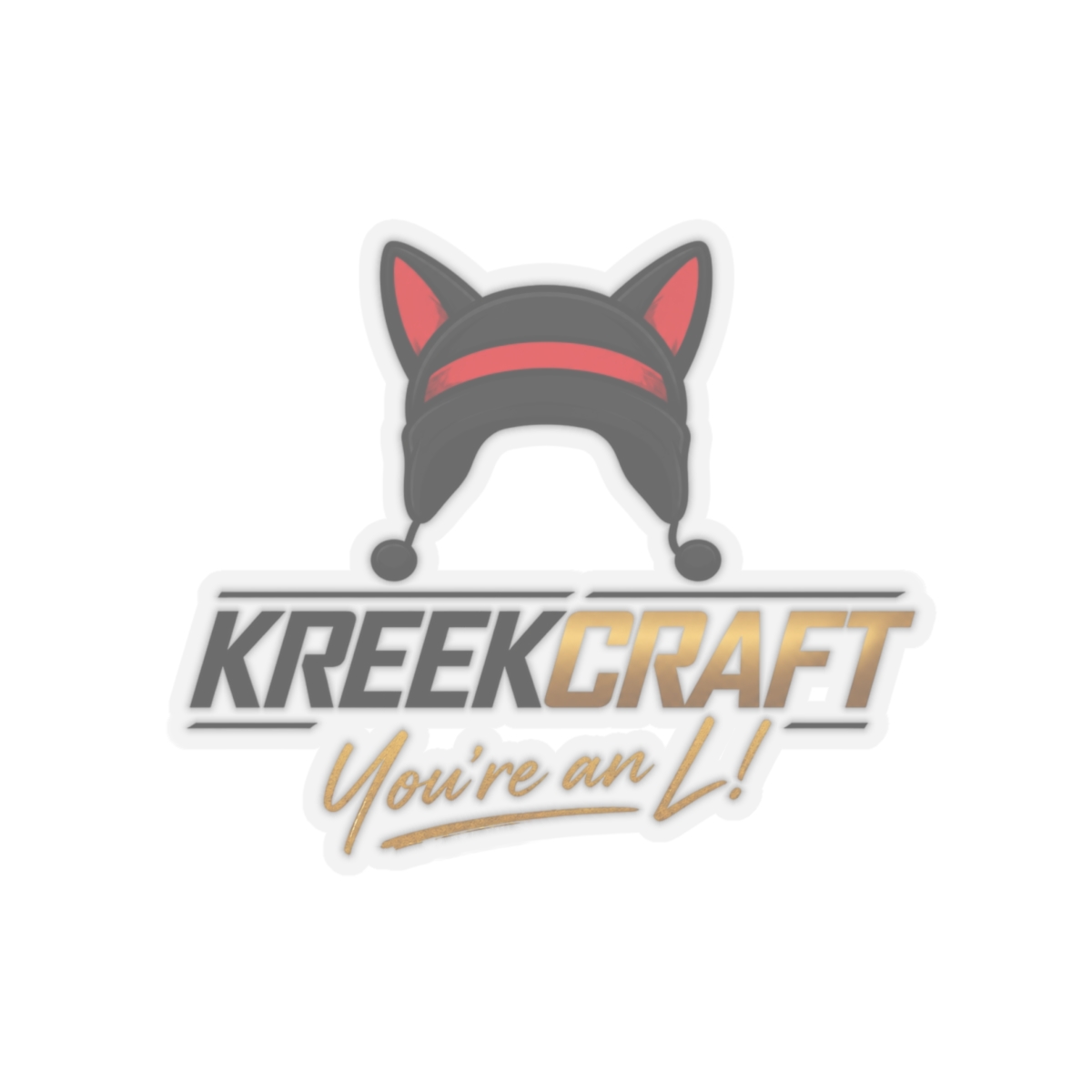 KreekCraft "KreekCraft" Sticker - alternate angle 3, merchandise